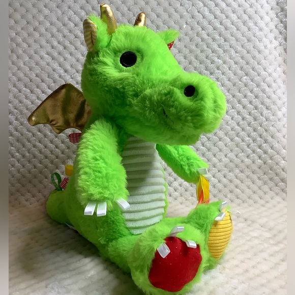 Make Believe Ideas Plush Dragon Sensory Snuggables Stuffed Animal with Chime Toy - Picture 2 of 14